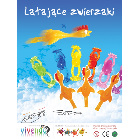 Latające zwierzaki 45 mm (200 x 0,65 zł)