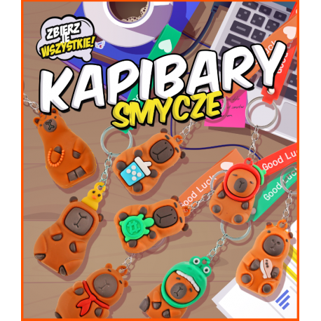 Smycze Kapibary 55 mm - 200 szt